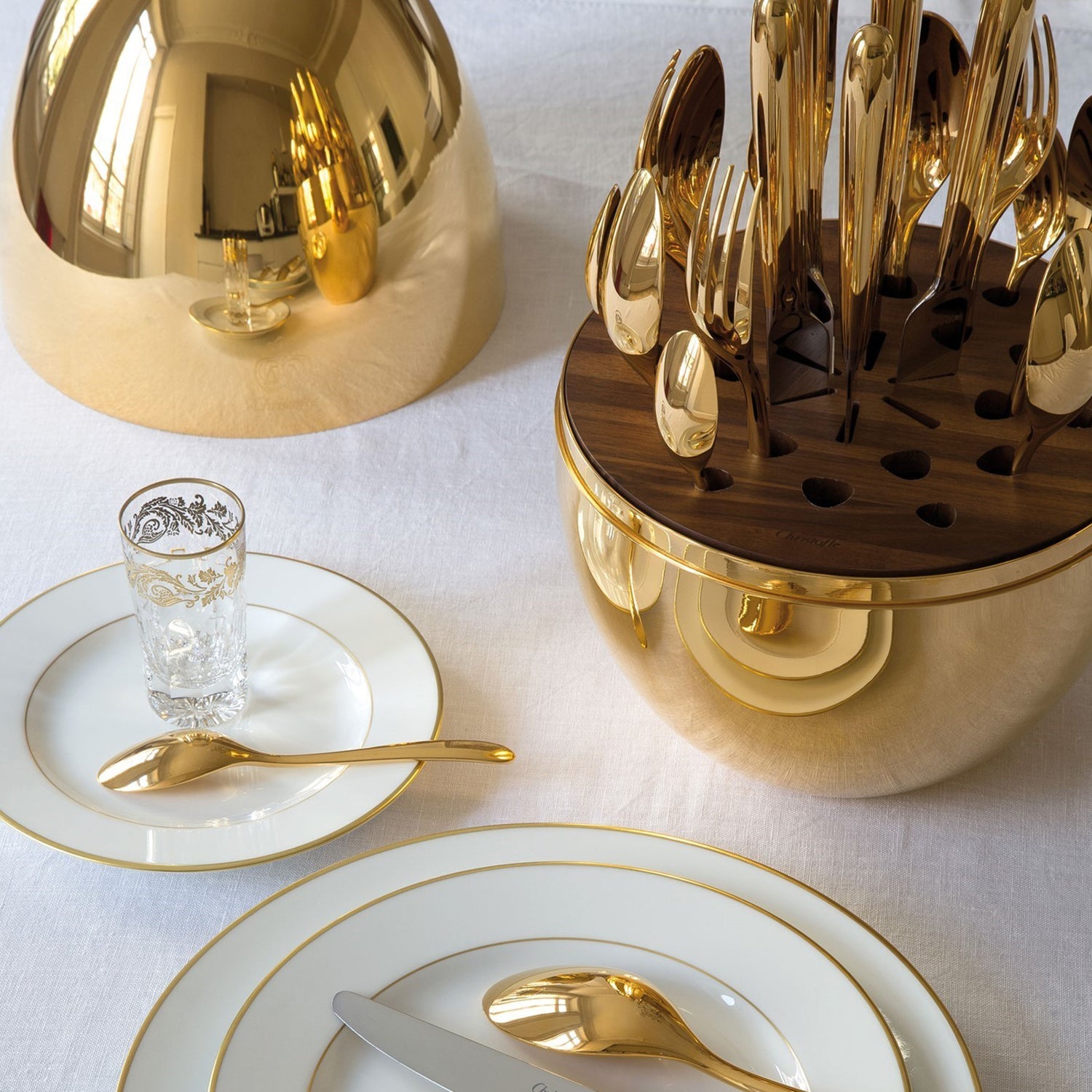 Premium Cutlery Set 24 Pcs with Oval Shaped Stand | Beautiful Stylish Oval Designed Cutlery Sets, Egg-Shaped Luxury Spoon Holder Set (Golden / 24 pcs set) Premium Cutlery Set 24 Pcs with Oval Shaped Stand | Beautiful Stylish Oval Designed Cutlery Sets, Egg-Shaped Luxury Spoon Holder Set (Golden / 24 pcs set)